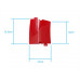 Small Curved Drifted Track Parts (10 Pcs in 1 package) Red
