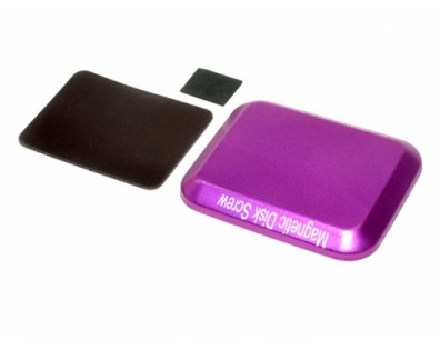 Aluminum Screw Tray With Magnetic Pad For RC Car (108MM X88MM) Purple