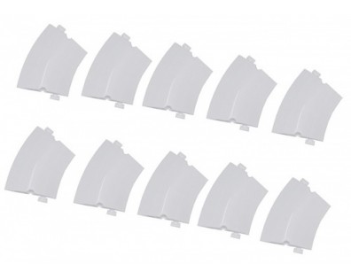 Big Curved Drifted Track Parts (10Pcs in 1 package) White
