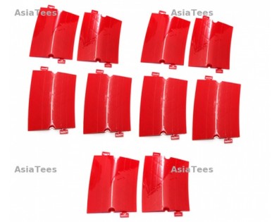 Small Curved Drifted Track Parts (10 Pcs in 1 package) Red