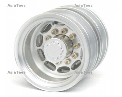 Aluminum Rear Wheel for 1/14 (2pcs) Silver