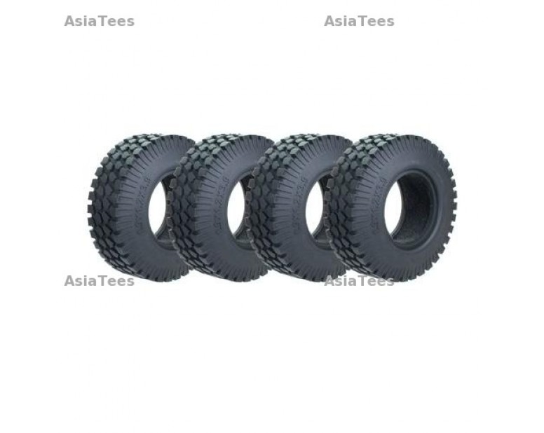 1.9 Crawler Tire 100mm For Defender D90 D110 TF2 SCX10 Type A (4) Black