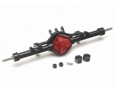 Complete Assembled Scale PHAT Rear Axle Version 2 for D90/D110 Red