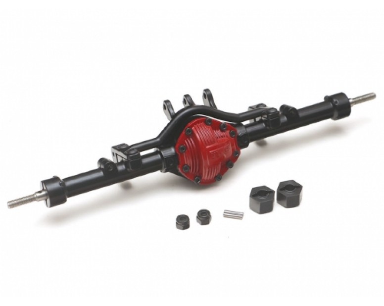 Complete Assembled Scale PHAT Rear Axle Version 2 for D90/D110 Red