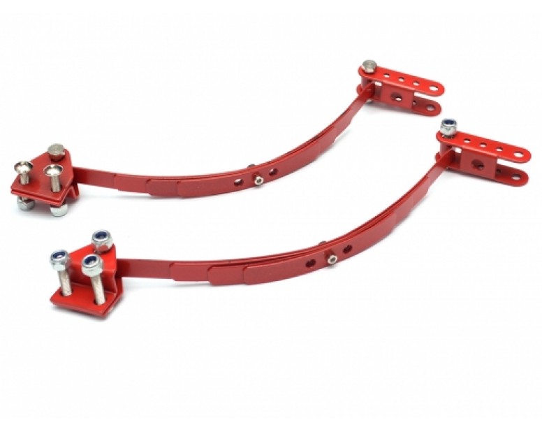 Steel Leaf Spring Set With Mount for D90/D110 1 Pair Red