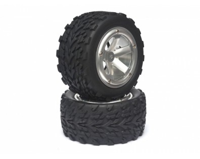 Dual-5 Spoke Aluminum Wheel & Tire set (2)