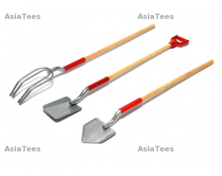 RC Scale Accessories - Shovel & Straw Fork 3 Pieces Set