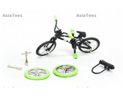 RC Scale Accessories - Mini Bicycle & Skateboard & U Lock & Tools Set Black