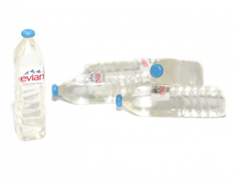 Scale Accessories - Evian Mineral Water (5/Set Transparent)