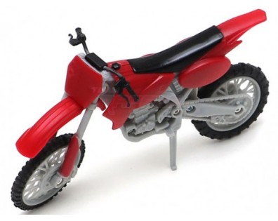 Scale Accessories - 1/10 Motorcycle Offroad Dirt Bike 1pc Red