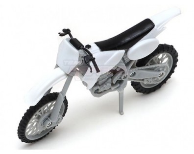 Scale Accessories - 1/10 Motorcycle Offroad Dirt Bike 1pc White