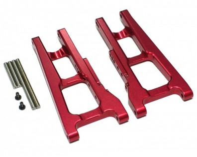 Aluminum Front / Rear Lower Arm -1 Pair Red