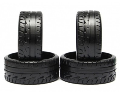 Drift Tire with Realistic Tire Pattern (4pcs) For 1/10 RC Car
