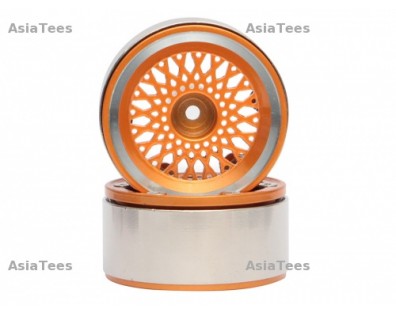 EVO™ 1.9 High Mass Beadlock Aluminum Wheels Orange Color (2/Set)