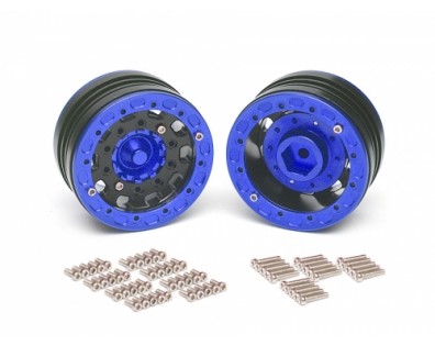 Gravity™ 1.9 Beadlock 10 Hole Wheels (2)  Blue
