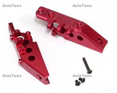 Aluminum Front & Rear Link Axial Mount- 1 Pair Red