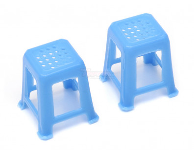 Scale Accessories - Stool (2) Blue