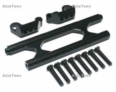 Aluminum Rear Upper Brace Set - Black