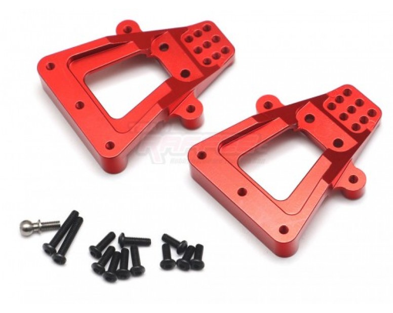 Aluminum Rear Shock Tower Mount (2) Red