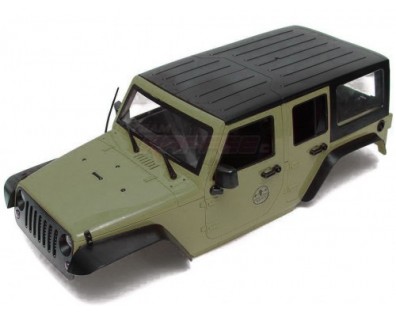 5 Door Rubicon Body for 1/10 Ceawler 313mm Kit Version Army Green