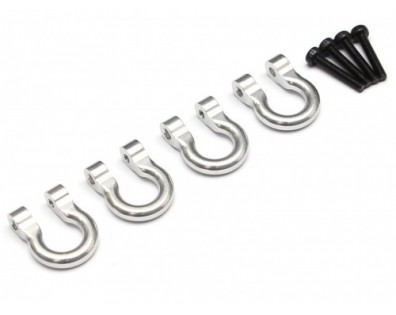 Aluminum Towing Hook for RC Crawler (4) Silver