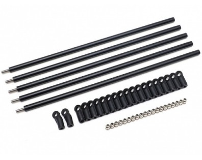 DIY Aluminum Link Set w/ Rod Ends (M4 All Thread) for Crawlers 5pcs