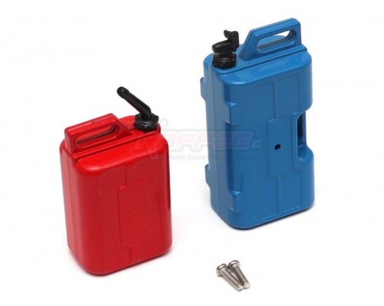 Scale Accessories Fuel Cans Plastic Red/Blue