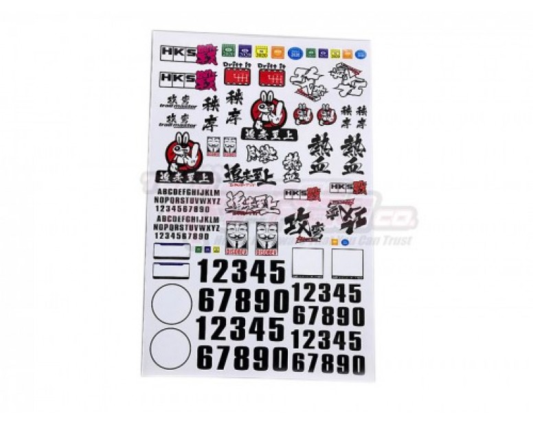 1/10 Scale Sticker Decal D