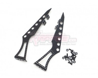 1/10 Adjustable Stainless Steel Rear Wing Spoiler Stand Type A Black Black