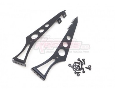 1/10 Adjustable Stainless Steel Rear Wing Spoiler Stand Type C Black Black