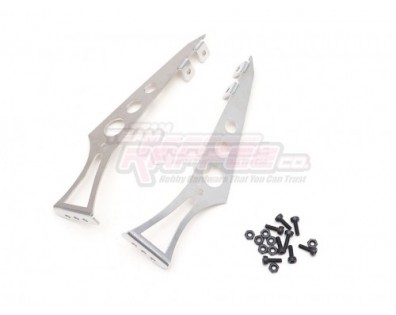 1/10 Adjustable Stainless Steel Rear Wing Spoiler Stand Type C Black Silver