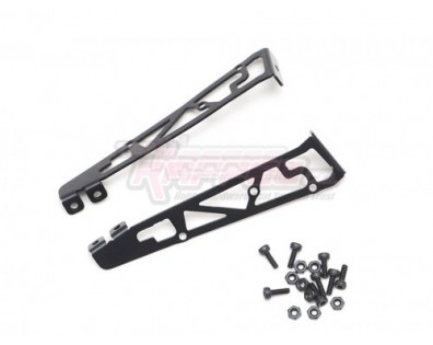 1/10 Adjustable Stainless Steel Rear Wing Spoiler Stand Type E Black