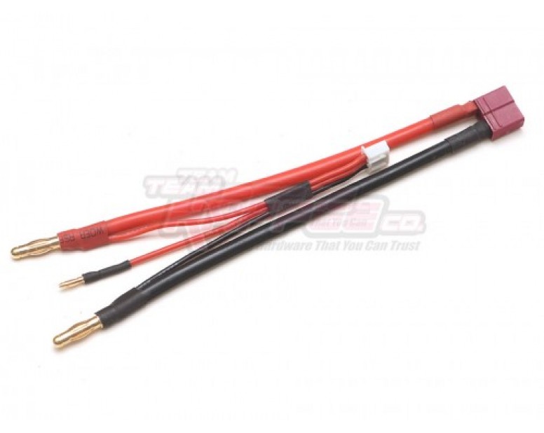 4mm Bullet Banana to Female Deans T-Plug LiPo Battery Lead Wire & JST-XH Balance