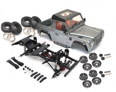 1/10 ARTR Assembled D90 Chassis w/ Defender D90 Pickup Hard Body
