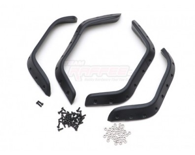 Front & Rear Fender Flares for Comanche 1/10 Pickup Truck Hard Plastic Body