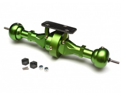 Complete Aluminum Rear Axle for SCX-10 AX10 Green