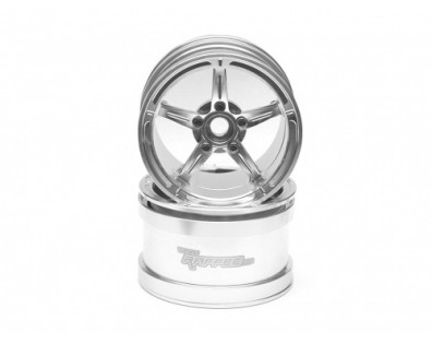 2.2 Super Star Aluminum Beadlock Wheels (2) Silver