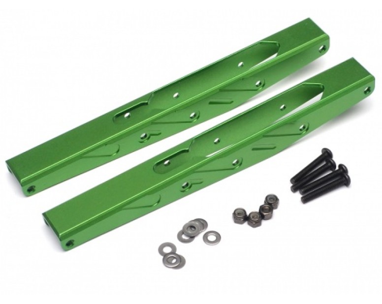 Aluminum Rear Links Stiffeners (2) Green