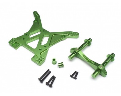 Aluminum Front Shock Tower with Body Mount - 1 Set Green