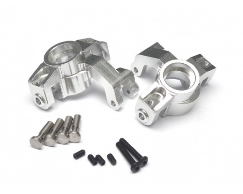 Aluminum Steering Knuckle Set (2) Silver