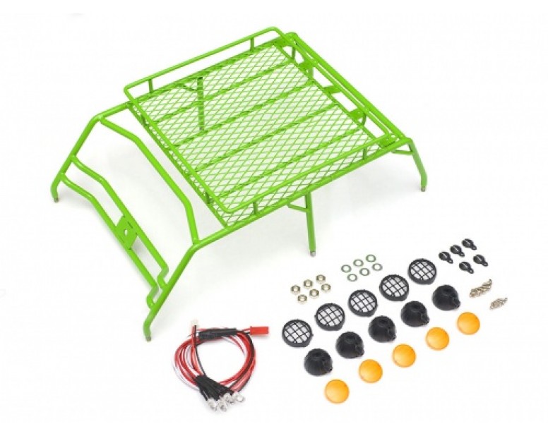 Roof Luggage Rack For 1/10 AMG 6x6 Truck  Green