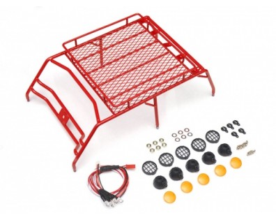 Roof Luggage Rack For 1/10 AMG 6x6 Truck  Red