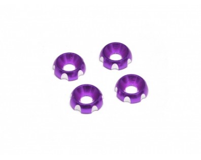 Aluminum Round Washers Screw Cups Purple
