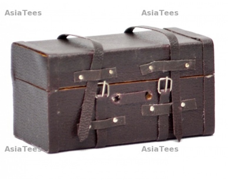 Scale Accessories - Large Old Leather Luggage
