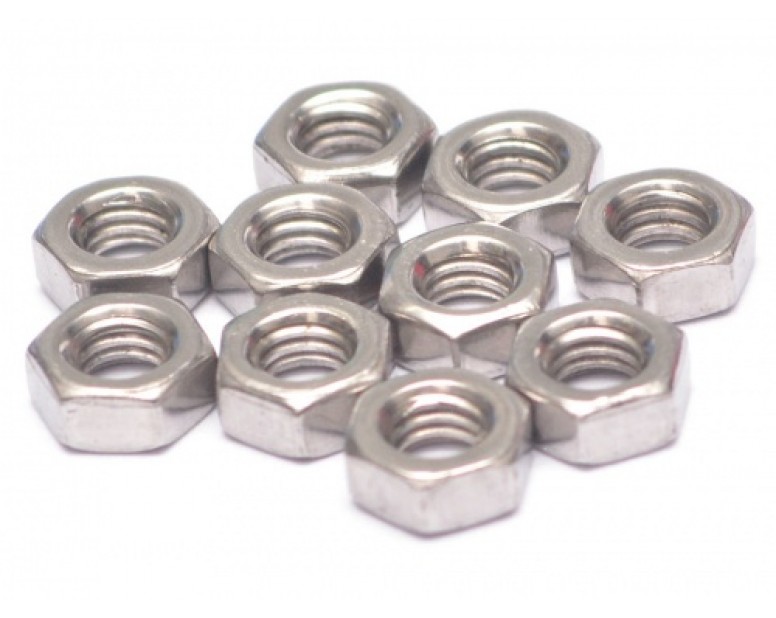 304 Stainless Steel Hex Nuts M4 (10)