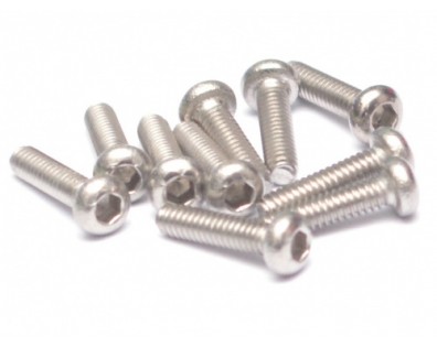 304 Stainless Steel M2x8mm Hex Socket Button Head (10)