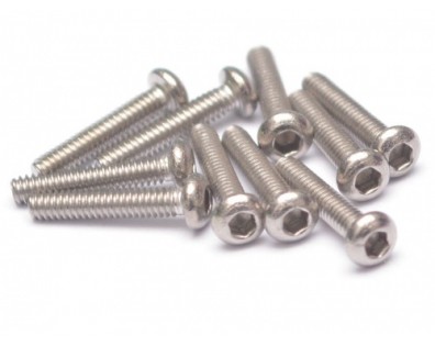 304 Stainless Steel M2x10mm Hex Socket Button Head (10)