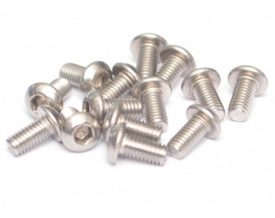 304 Stainless Steel M3x6mm Hex Socket Button Head (10)