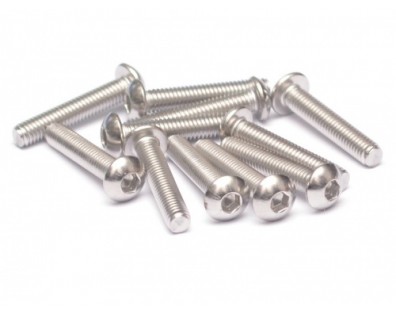 304 Stainless Steel M3x16mm Hex Socket Button Head (10)