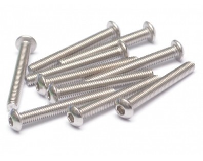 304 Stainless Steel M3x25mm Hex Socket Button Head (10)